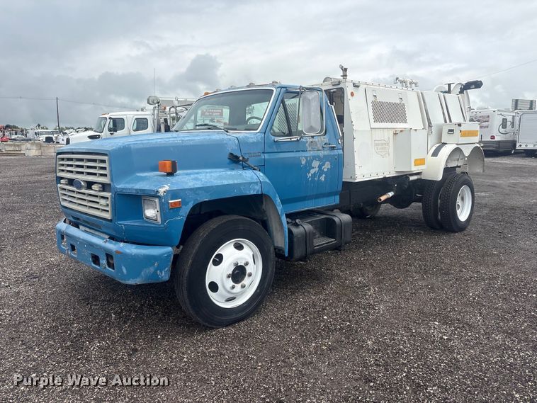 1992 Ford F600 sewer jetter truck - EG9133
