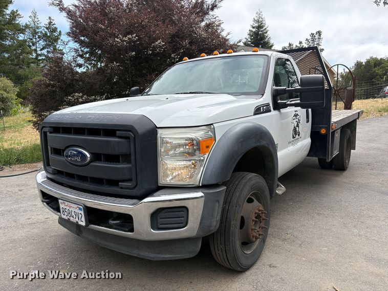 2015 Ford F450 Super Duty flatbed truck - ET0560
