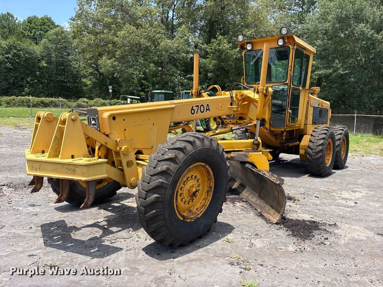 1981 John Deere 670A motor grader - ET0007
