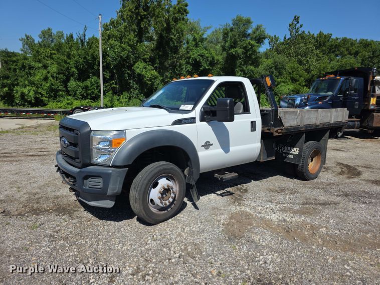 2014 Ford F450 Super Duty XL dump flatbed truck - FH6242