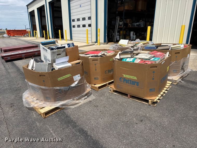(5) pallets of equipment manuals - NJ9114