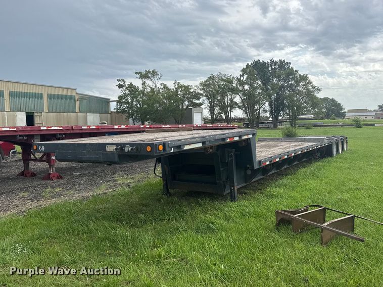 1995 Trail King TK70ES-483 drop deck equipment trailer - EW4936
