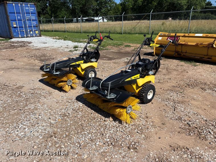(2) TrynEx SnowEx SS4000 walk behind brooms - EO4336