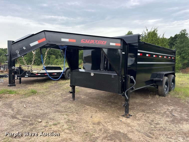 2026 Custom Heavy Haul 14' goose dump dump trailer - ET0022