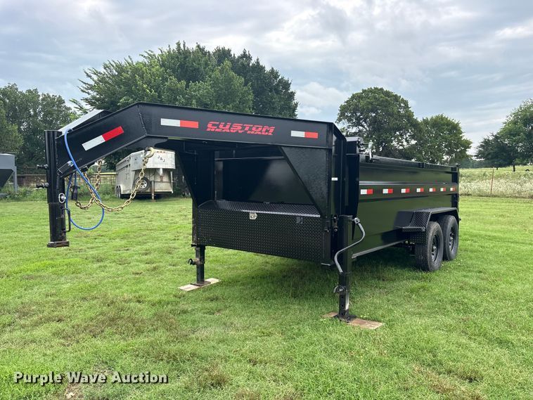 2026 Custom Heavy Haul 14' goose dump dump trailer - ET0023