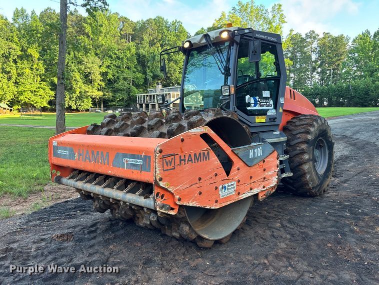 2017 HAMM H 10i P single drum vibratory roller - DU6363