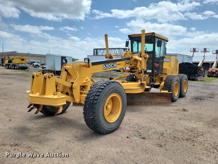 2005 John Deere 670CH Series II motor grader - EE1119