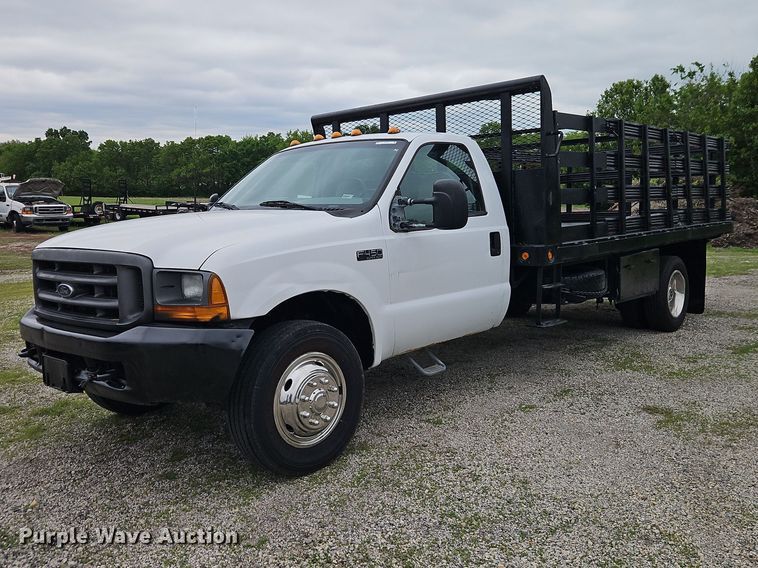 2000 Ford F450 Super Duty flatbed truck - EO7287