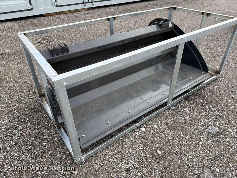 2026 LandHonor HB-12-72W skid steer rake bucket - EQ8048