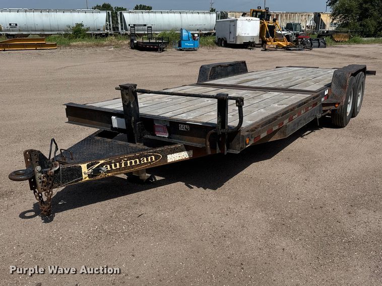 2015 Kauffman tilt deck equipment trailer - NJ9188
