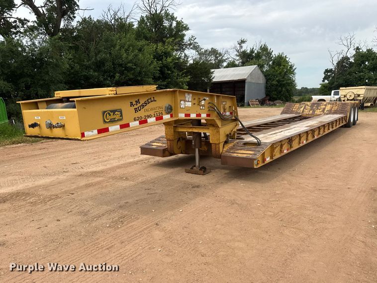 2013 Witzco Challenger RG-35 lowboy equipment trailer - NJ9198