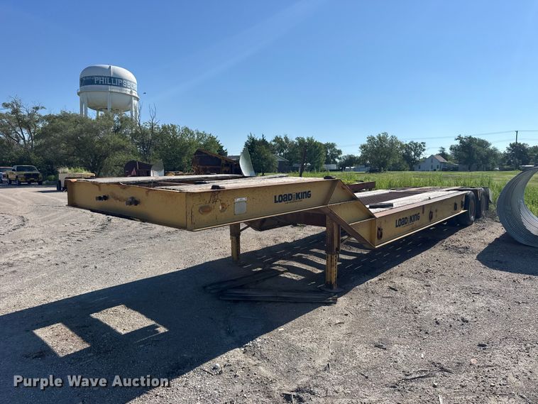 1986 Load King PCS352 drop deck equipment trailer - DY2985