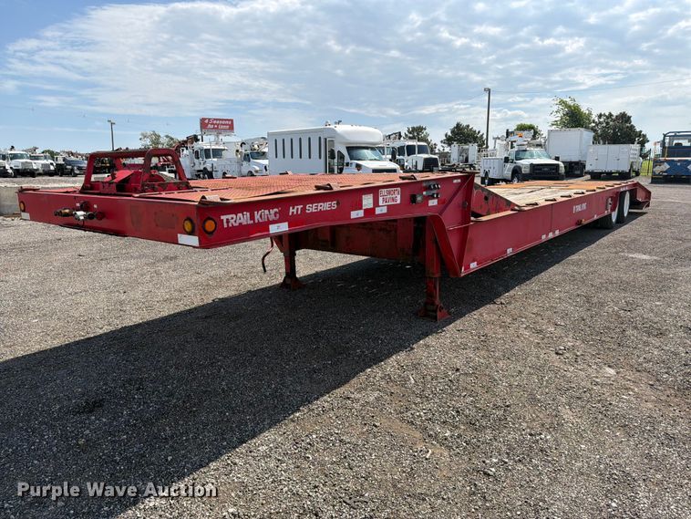 1997 Trail King HT Series drop deck hydraulic tail equipment trailer - EG9286