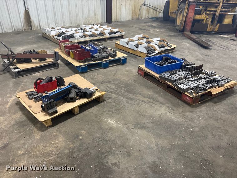 (6) pallets of metal CNC tooling - ET0096
