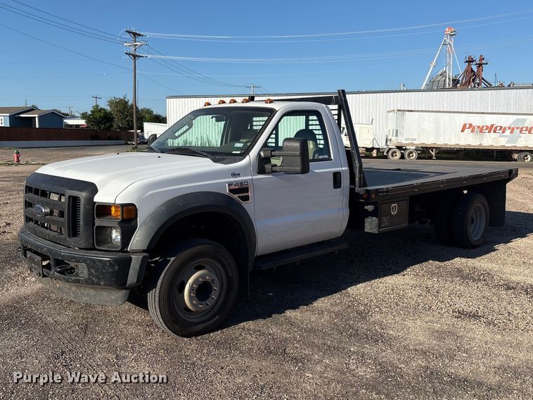 2008 Ford F450 flatbed truck - FC2501
