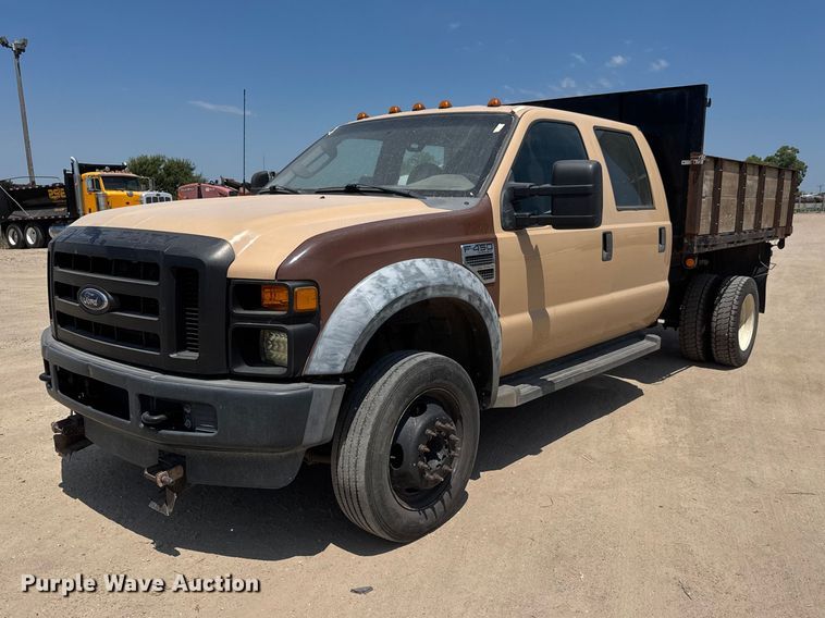 2009 Ford F450 Super Duty XL dump flatbed truck - NJ9252