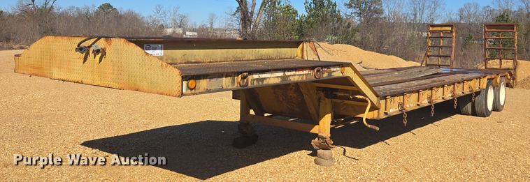 1995 Sun Manufacturing drop deck equipment trailer - DU2697