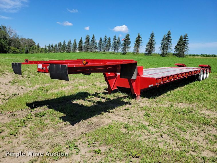 1992 Trail King TK80RG-483 drop deck equipment trailer - EE1178