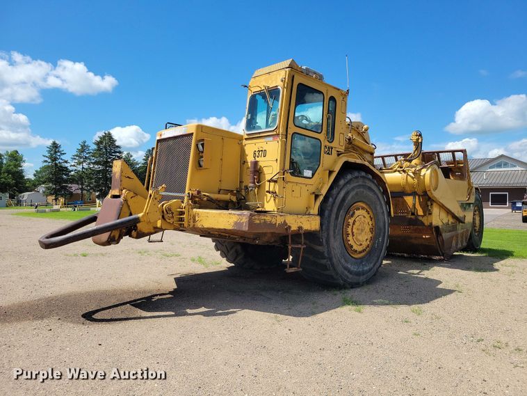 1980 Caterpillar 637D conventional scraper  - EE1179