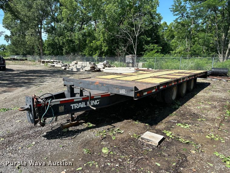 1997 Trail King tilt deck equipment trailer - ES6505