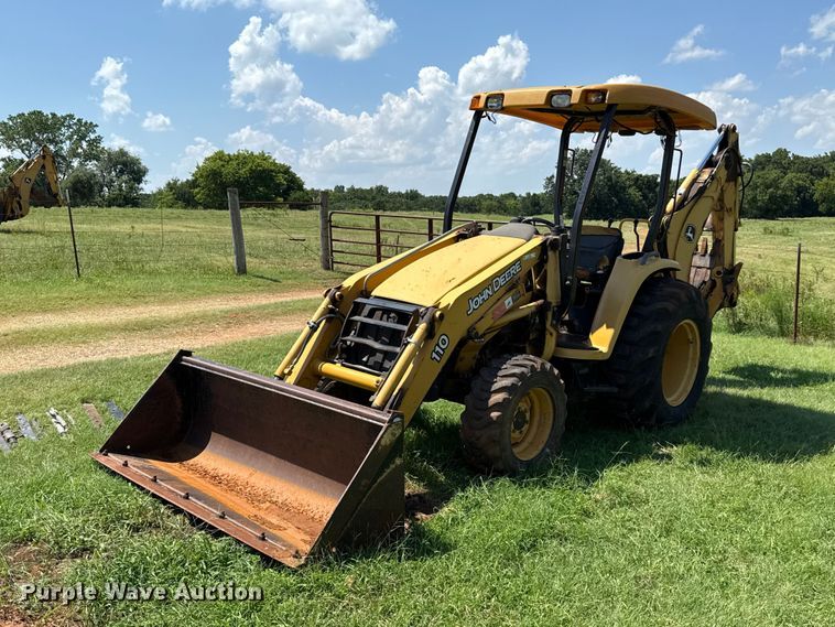 2006 John Deere 110 backhoe - ET6458
