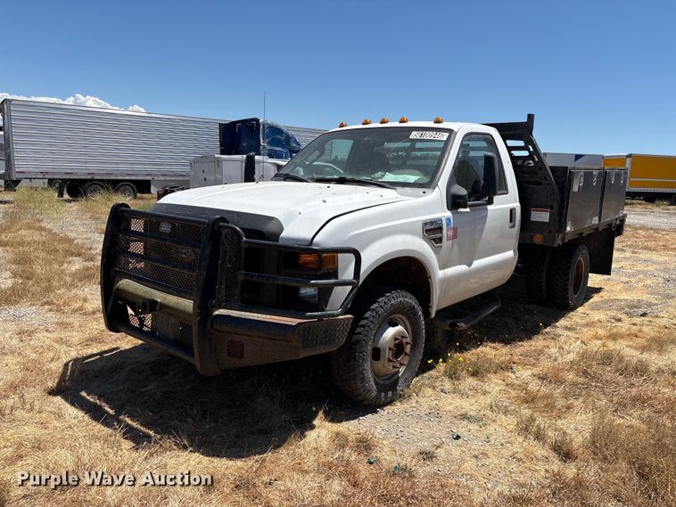 2010 Ford F350 Super Duty flatbed pickup truck - YA3750