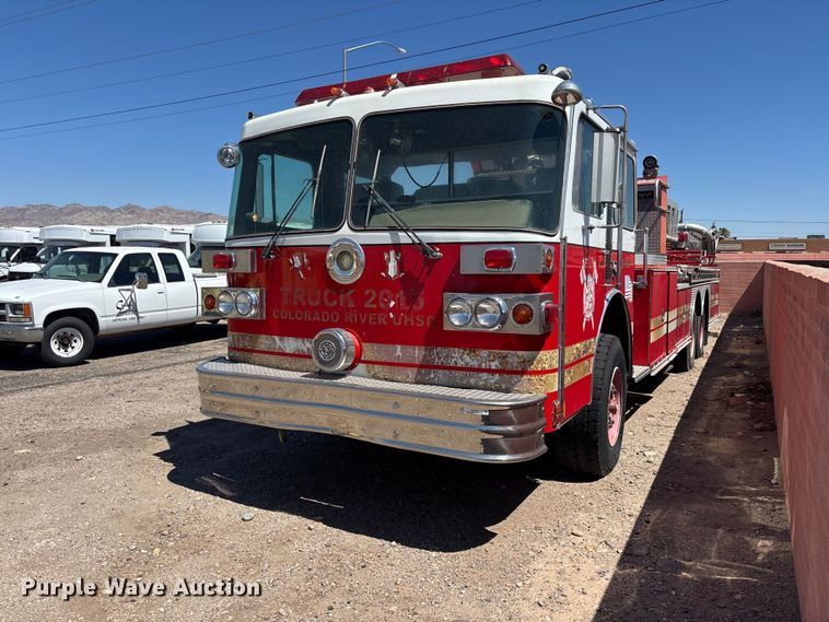 1987 Sutphen TS-100 ladder fire truck - ER7678