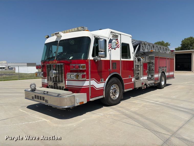 2011 Sutphen SL75 ladder fire truck - ET4108