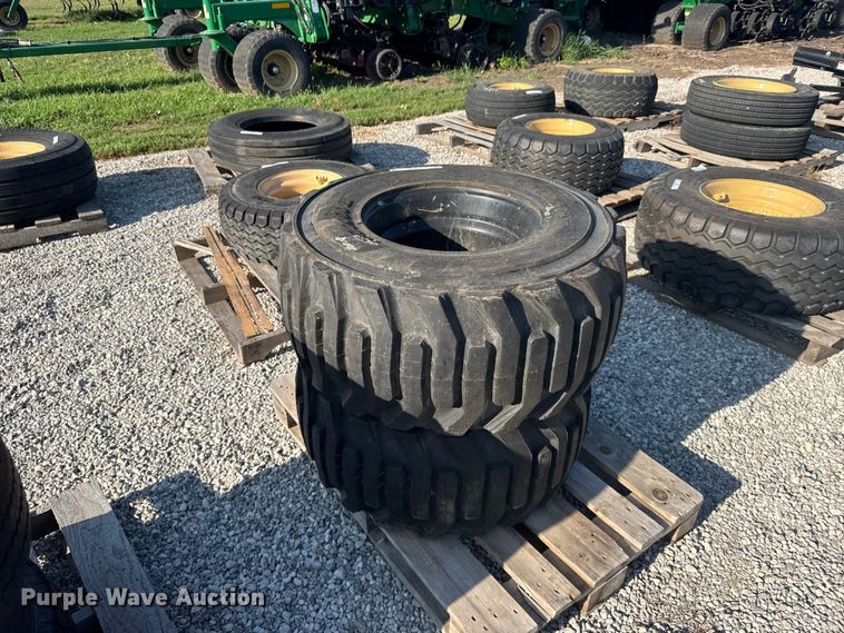 (2) Titan 33x12.50-16.5 tires and wheels - DY3045