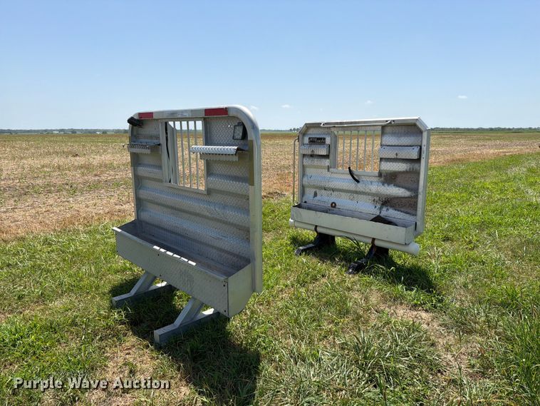 (2) Aluminum headache racks - EO8647