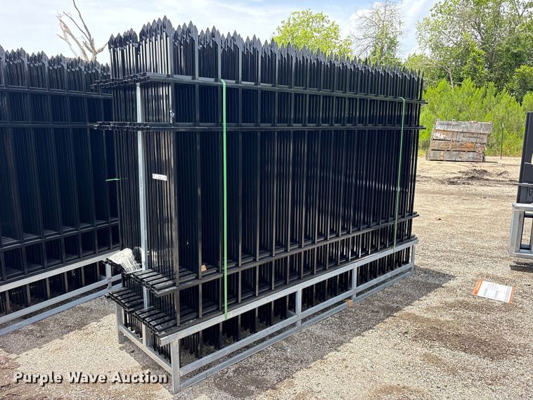(22) 10' Wrought Iron Site Fence 220' - ET0274