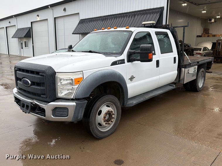 2012 Ford F450 Super Duty Crew Cab flatbed truck - FB5879