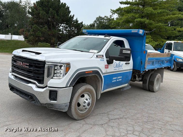 2021 GMC Sierra 3500HD dump bed pickup truck - FH6178