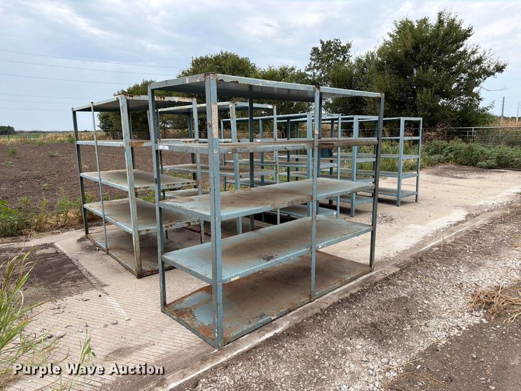 (6) metal shelves - MZ9796