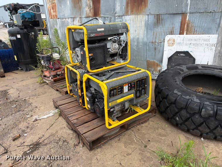 (3) Wacker Neuson GP5600 generators - DN6704