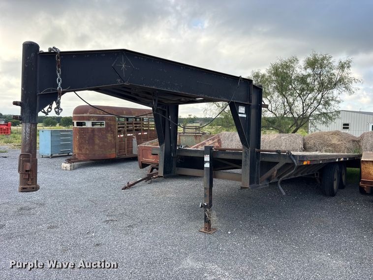 1996 Oklahoma Trailer Manufacturing 20'x8' Gooseneck Dovetail flatbed trailer - ET0118