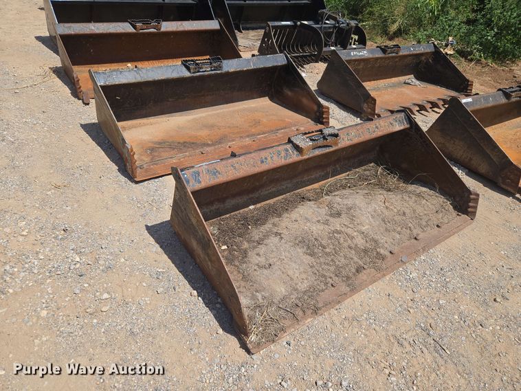 (2) Land Pridec skid steer buckets - EW8536
