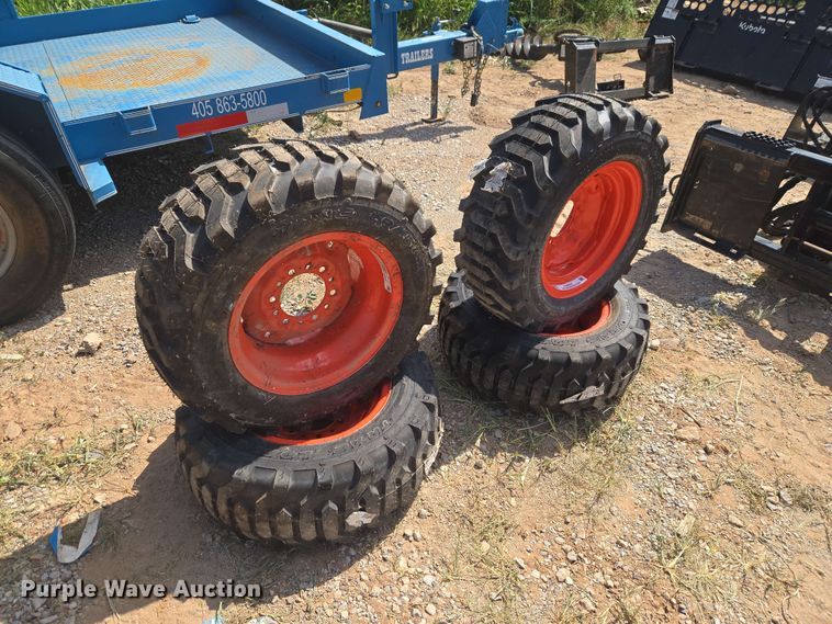 (4) 27/10.5-15 NHS Titan tires and wheels - EW8547