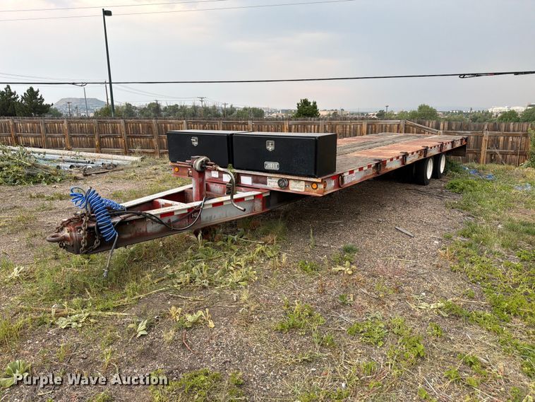 1999 Trail-Eze PDLX20TC30 tilt deck equipment trailer - EW2185
