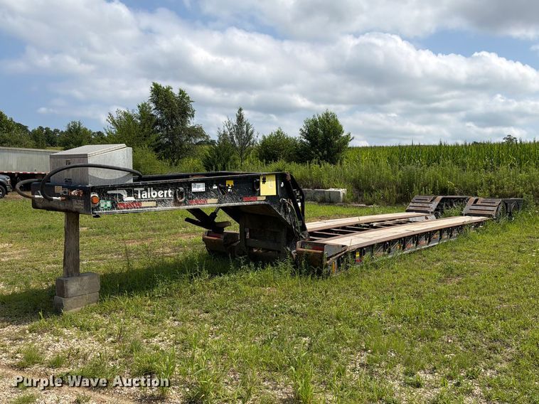 2000 Talbert lowboy equipment trailer - FK4125