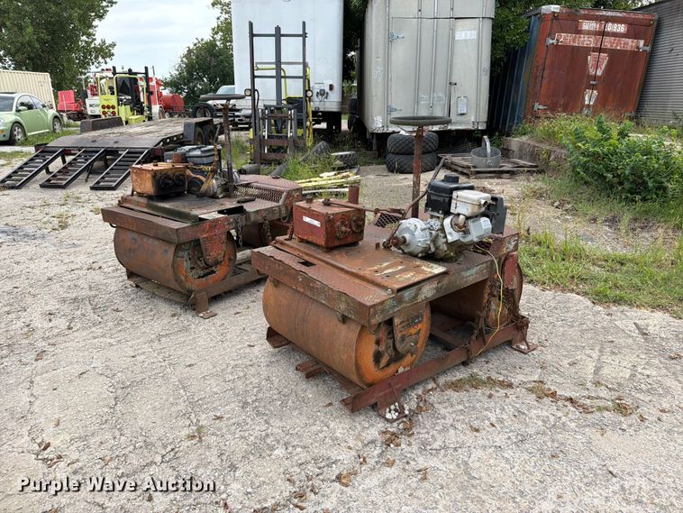 (2) Rolgor Rollpac double drum rollers - EO8713