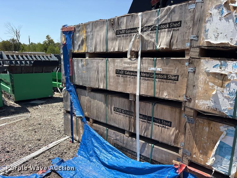 (4) 2024 Valley Pioneer MSC1220F livestock sheds - ET0482