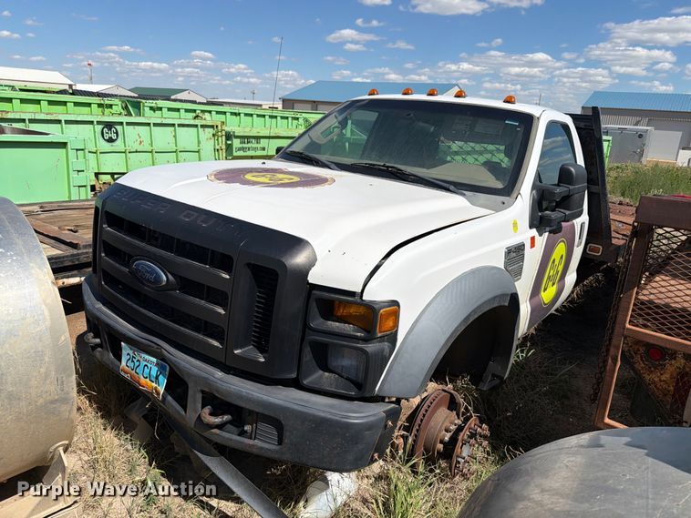 2008 Ford F450 Super Duty flatbed truck - ER1982