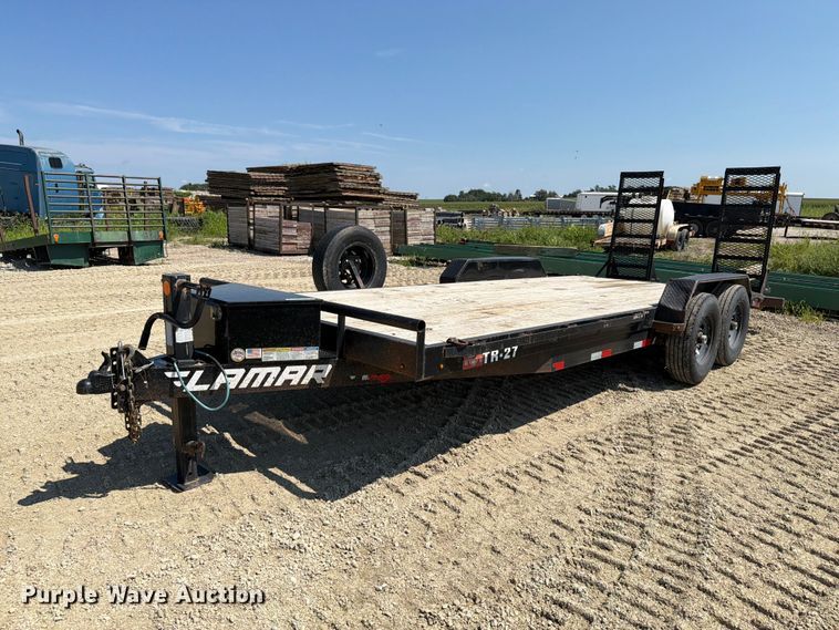 2021 Lamar TR-27 Bumper hitch trailer with ramps - FT8010