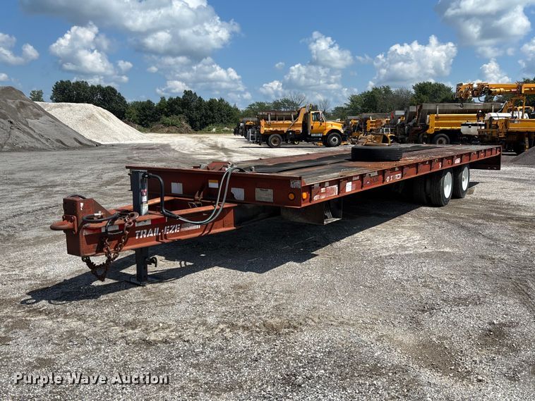 1996 Dakota Mfg. Trail-Eze PDLX20TC31 tilt deck equipment trailer - DZ4655