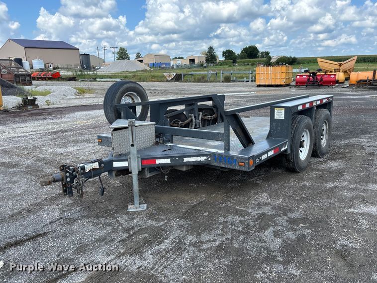 2007 JLG 1014 hydraulic drop deck equipment trailer - DZ4676