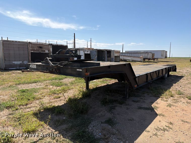 1980 Muv-All Trailer drop deck equipment trailer - NC9845
