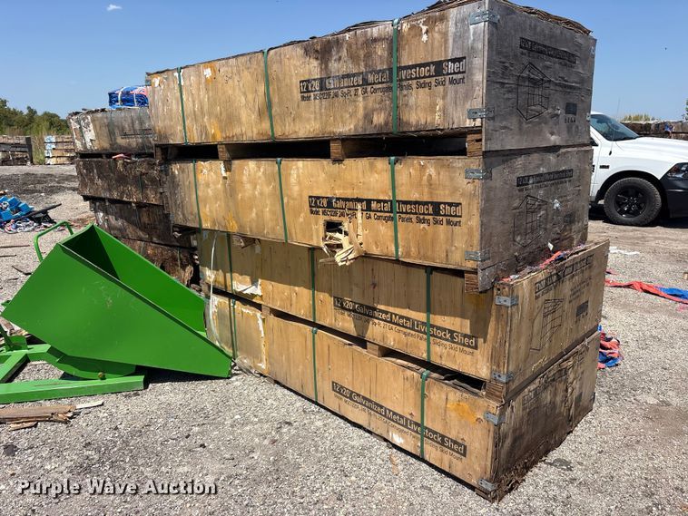 (4) 2024 Valley Pioneer MSC1220F livestock sheds - ET0446