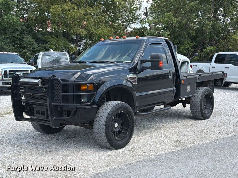 2008 Ford F250 Super Duty flatbed pickup truck - FT6199