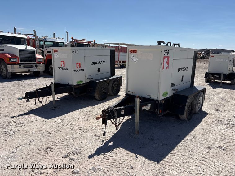 (2) Doosan G70 generators - EF6428